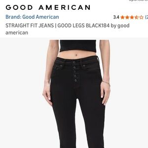Good American black jeans